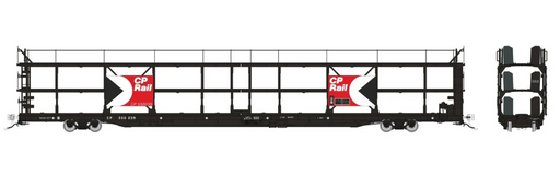 Rapido Trains 1024102 HO NSC 89' Tri-Level Autorack: CP Rail - Multimark
