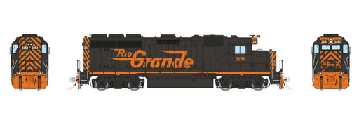 Rapido Trains 1078012 HO EMD GP40 (DC/Silent): Rio Grande - Large Logo: #3151