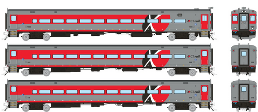Rapido Trains 1084001 HO Scale Comet Car CTrail Set 1 (Cab 1505 Coaches 505, 516)