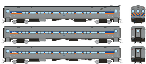 Rapido Trains 1084011 HO Scale Comet Car MARC - Modern Set 2 (Cab 7753 Coaches 7703, 7714)