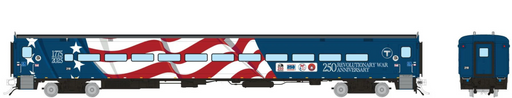 Rapido Trains 1084023 HO Scale Comet Car MBTA - Massachusetts 250 Wrap Coach 210
