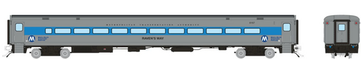 Rapido Trains 1084033 HO Scale Comet Car Metro North - 1990s Scheme Coach 6167 "Raven's Way"