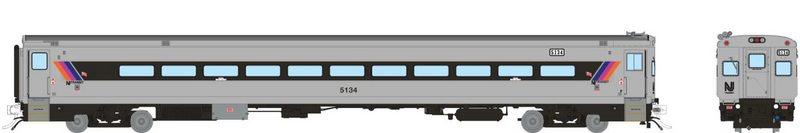 Rapido Trains 1084042 HO Scale Comet I Car NJ Transit - with Ditchlights Cab Car 5134