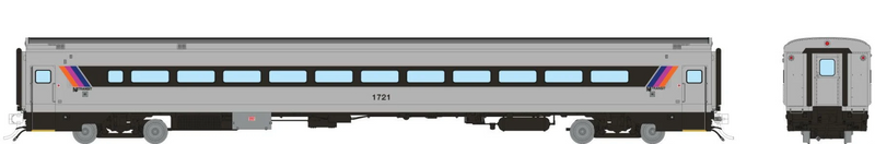 Rapido Trains 1084044 HO Scale Comet I Car NJ Transit - Rebuilt Coach 1721