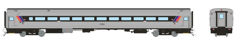 Rapido Trains 1084049 HO Scale Comet I Car NJ Transit - Late 1990s Scheme Coach 1741