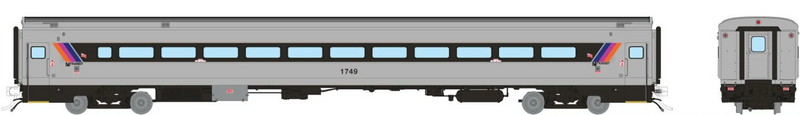 Rapido Trains 1084050 HO Scale Comet I Car NJ Transit - Late 1990s Scheme Coach 1749