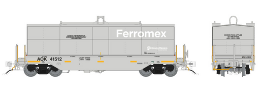 Rapido Trains 1128004 HO Greenbrier Coil Car: Ferromex (AOK) - Gray
