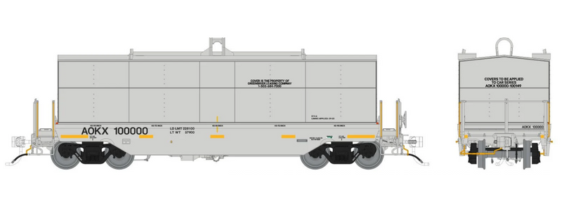Rapido Trains 1128005 HO Greenbrier Coil Car: Greenbrier Leasing (AOKX) - Gray