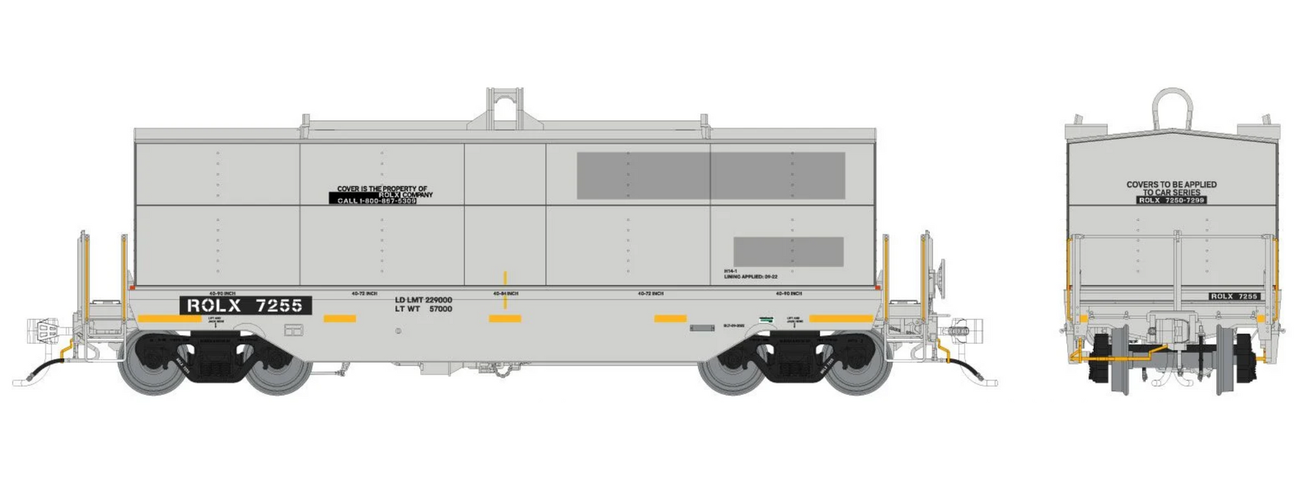 Rapido Trains 1128010 HO Greenbrier Coil Car: Railroad of Lies (ROLX): Single Car #7215