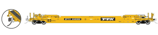 Rapido Trains 1132304 HO Scale 53' Husky-Stack Well Car with EOT "TTX As-Delivered" DTTX 645679