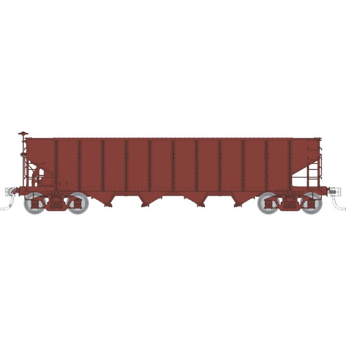 Rapido Trains 1137098 HO Scale H21E 4 Bay Hopper Painted Unlettered
