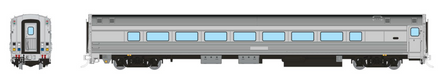Rapido Trains 115098 HO VIA HEP2 Coach: Painted Unlettered
