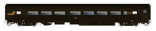 Rapido Trains 115144 HO Budd Coach: Conrail - OCS Green: #27