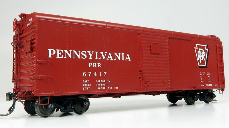 Rapido Trains 123004 HO Scale X31A Single Door Boxcar Shadow Keystone Pennsylvania PRR 6 Pack