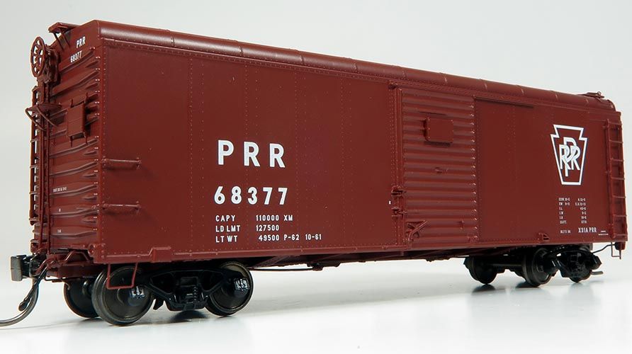 Rapido Trains 123005 HO Scale X31A Single Door Boxcar Plain Keystone Pennsylvania PRR 6 Pack