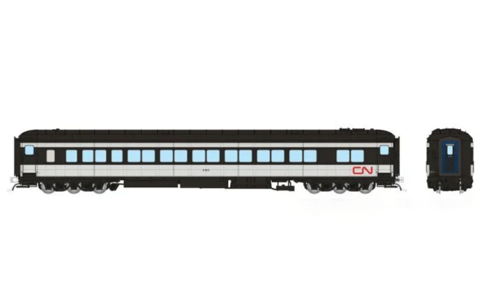 Rapido Trains 125009 HO Balloon Top Coach Canadian National Wet Noodle CN 5180