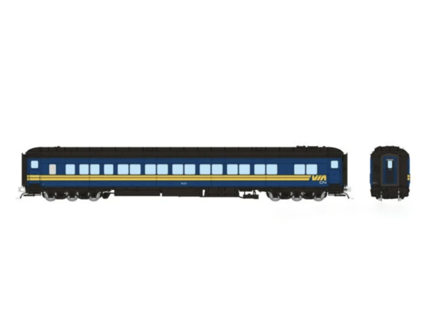 Rapido Trains 125017 HO Balloon Top Coach VIA-CN 5221
