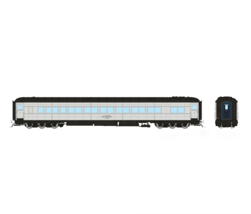 Rapido Trains 125025 HO Balloon Top Coach Canadian National Engineering Silver CN 40102