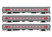 Rapido Trains 128528 HO Scale Comet Coach CT DOT "Early" Set #2