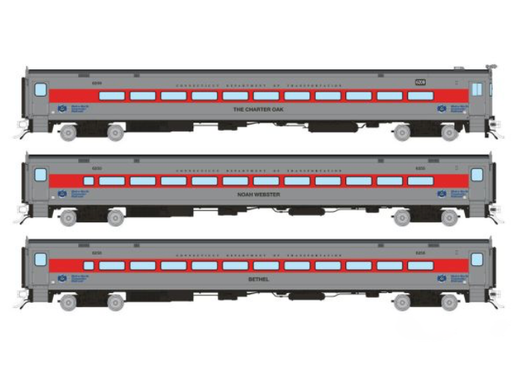 Rapido Trains 128528 HO Scale Comet Coach CT DOT "Early" Set #2