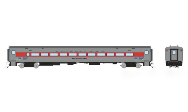 Rapido Trains 128529 HO Scale Comet Coach CT DOT 6251 "Mountain Laurel"
