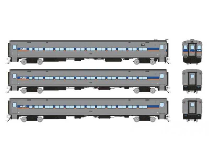 Rapido Trains 128538 HO Scale Comet Coach MARC Set #2