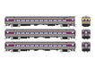 Rapido Trains 128543 HO Scale Comet Coach MBTA 3 Car Set #2