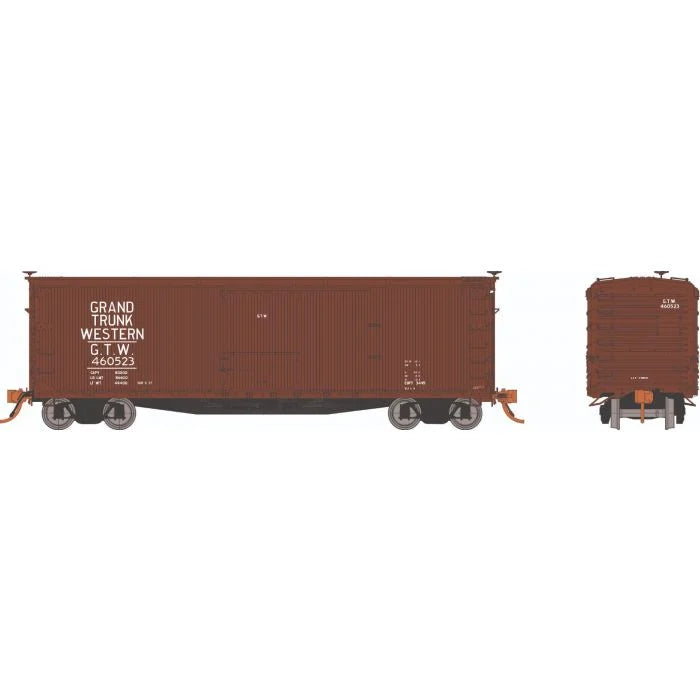 Rapido Trains 130121A HO Scale 40' DS Boxcar Grand Trunk Western GTW #s Vary