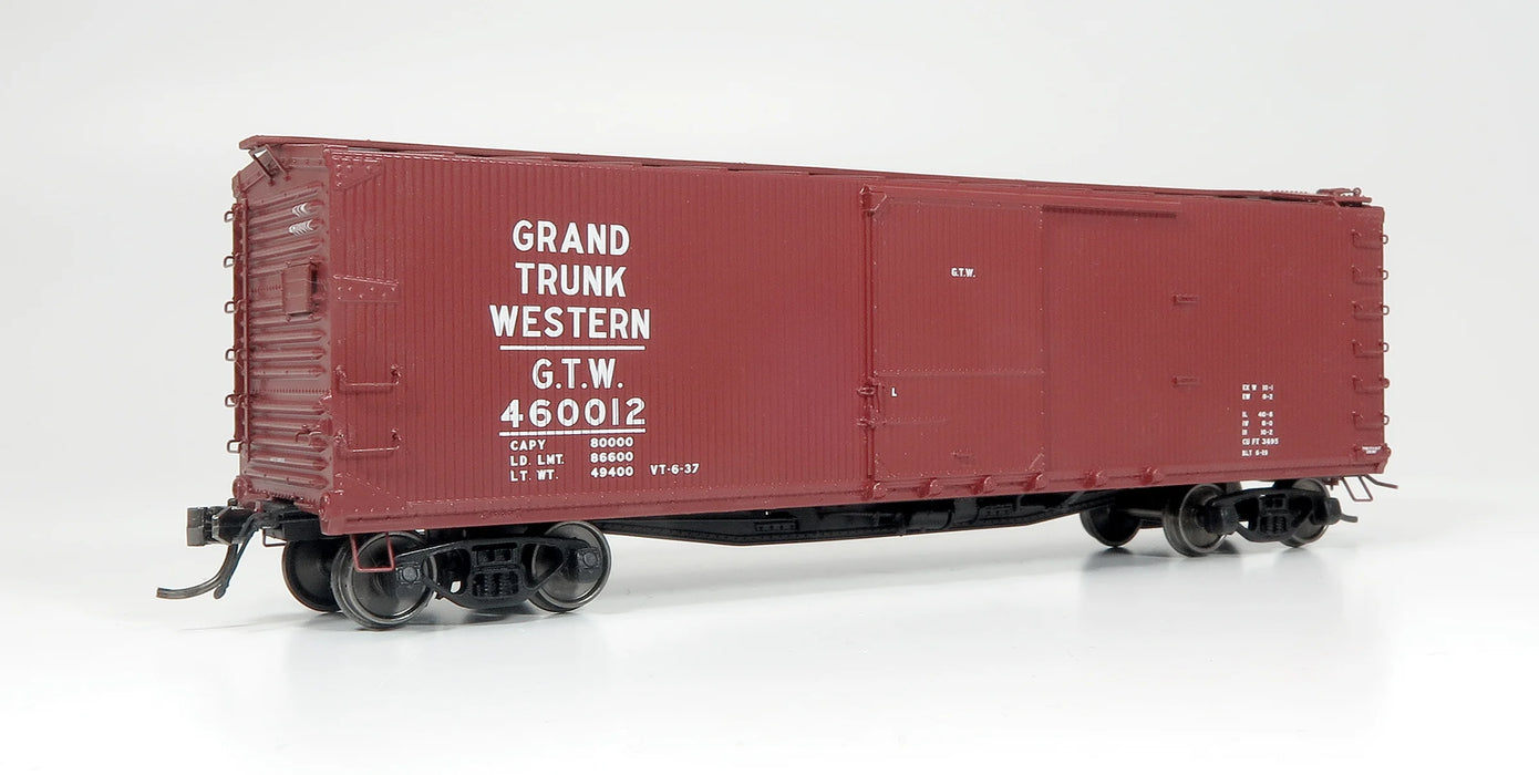 Rapido Trains 130121A HO Scale 40' DS Boxcar Grand Trunk Western GTW #s Vary