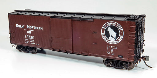 Rapido Trains 130122A HO Scale 40' DS Boxcar Great Northern "See America First" GN #s Vary