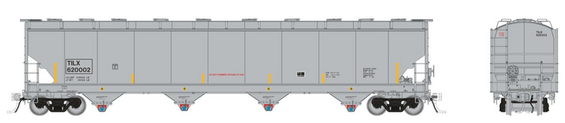 Rapido Trains 136003 HO Trinity 6221cuft Covered Hopper: TILX (Trinity Industries Leasing)