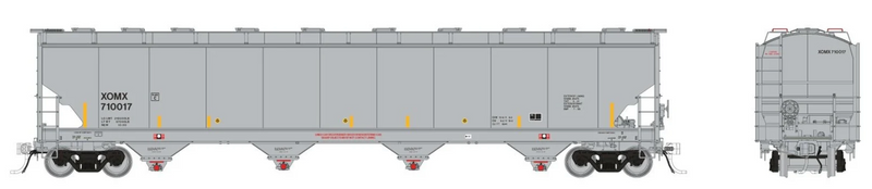 Rapido Trains 136004 HO Trinity 6221cuft Covered Hopper: XOMX (Exxon-Mobil)