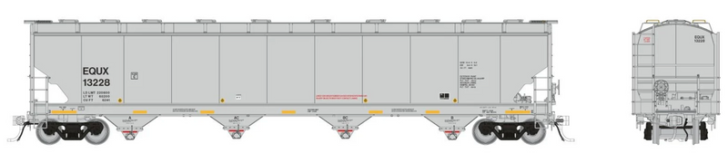 Rapido Trains 136006 HO Trinity 6241 Covered Hopper: EQUX (Equistar Chemicals)