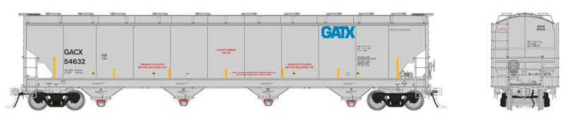 Rapido Trains 136007 HO Trinity 6241 Covered Hopper: GACX (General American Marks)