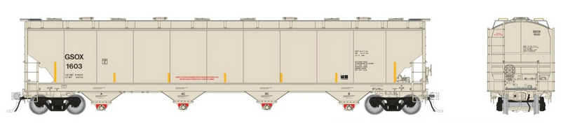Rapido Trains 136009 HO Trinity 6241 Covered Hopper: GSOX (Sasol Chemicals)