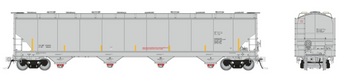 Rapido Trains 136099 HO Trinity 6241 Covered Hopper: Data Only Grey: Single Car