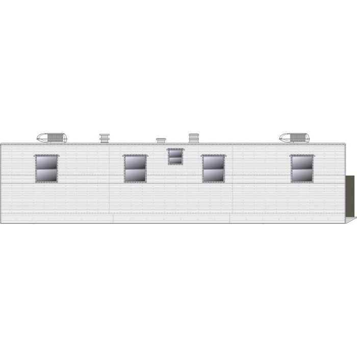 Rapido Trains 138201 HO Scale Office Trailer Painted Unlettered