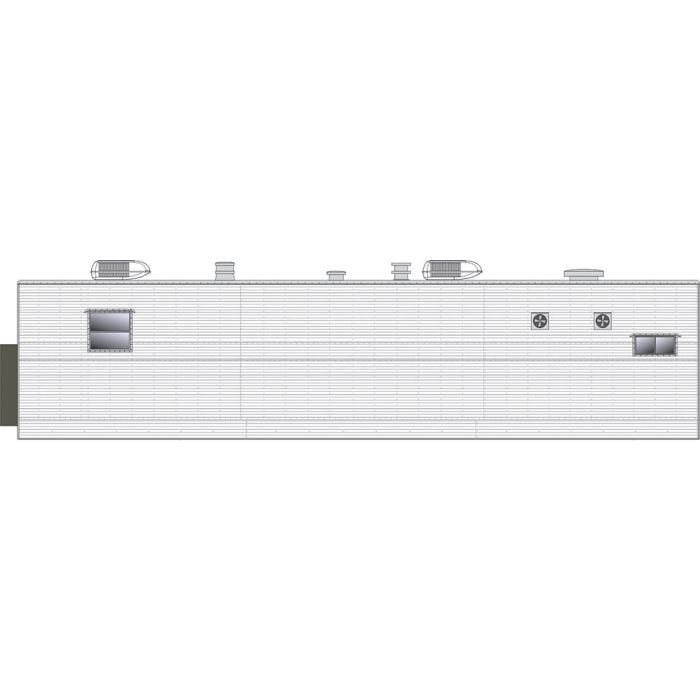 Rapido Trains 138202 HO Scale Kitchen Trailer Painted Unlettered