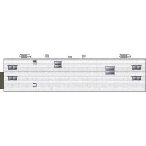 Rapido Trains 138204 HO Scale Sleeper Trailer Painted Unlettered