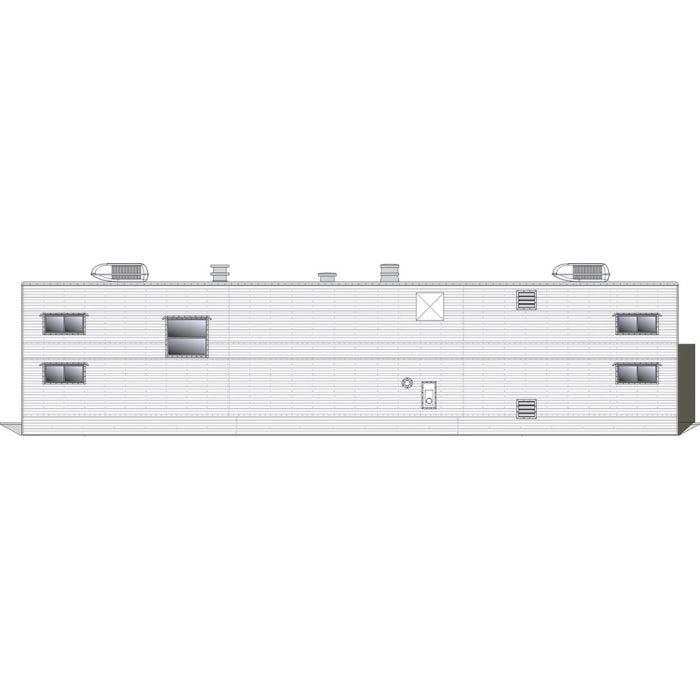 Rapido Trains 138204 HO Scale Sleeper Trailer Painted Unlettered