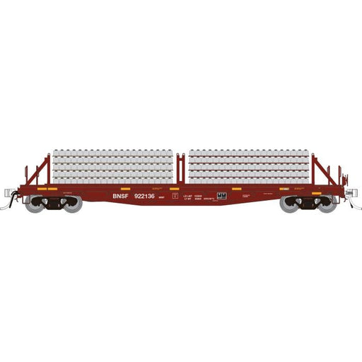 Rapido Trains 138302 HO Scale F30D 50' Flatcar with Ties BNSF MOW 6 Pack