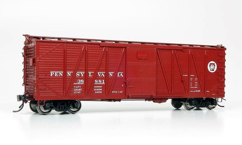 Rapido Trains 142012A HO Scale USRA Single Sheathed Boxcar Pennsylvania (Creco Door) PRR #Varies