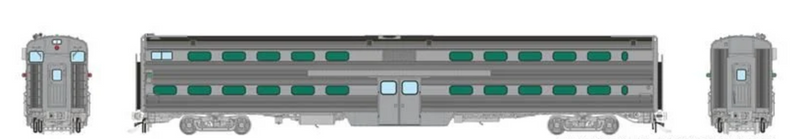 Rapido Trains 145096 HO Gallery Commuter Car: Cab Coach: Painted - Unlettered