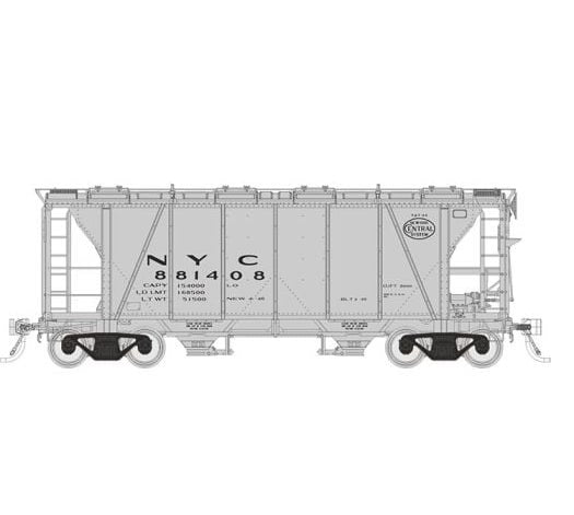 Rapido Trains 149002A HO Scale Enterprise Covered Hopper New York Central NYC Gothic # Varies