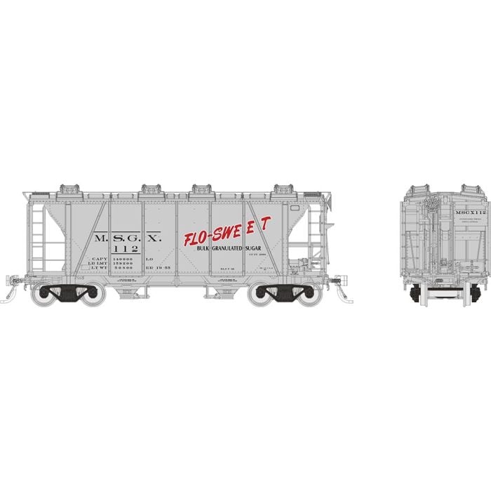 Rapido Trains 149004A HO Scale Enterprise Covered Hopper MSGX "Flo-Sweet" # Varies