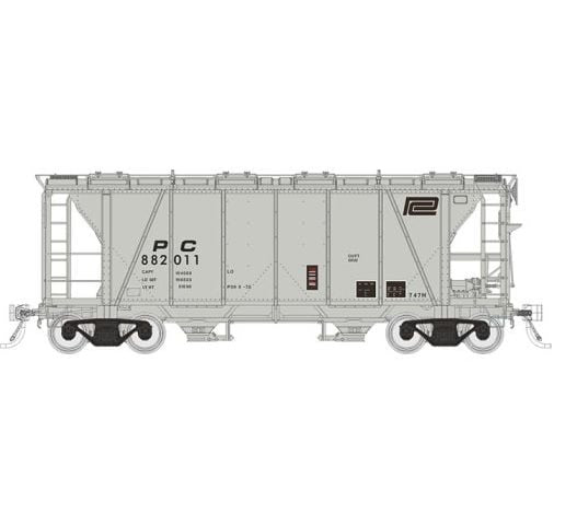 Rapido Trains 149006A HO Scale Enterprise Covered Hopper Penn Central PC # Varies
