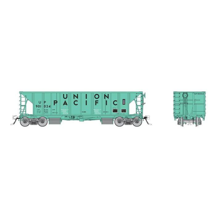 Rapido Trains 158011A HO Scale NSC Ballast Car Union Pacific UP Early MOW Green # Varies