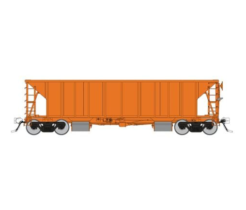 Rapido Trains 158099 HO Scale NSC Ballast Car Unlettered Orange