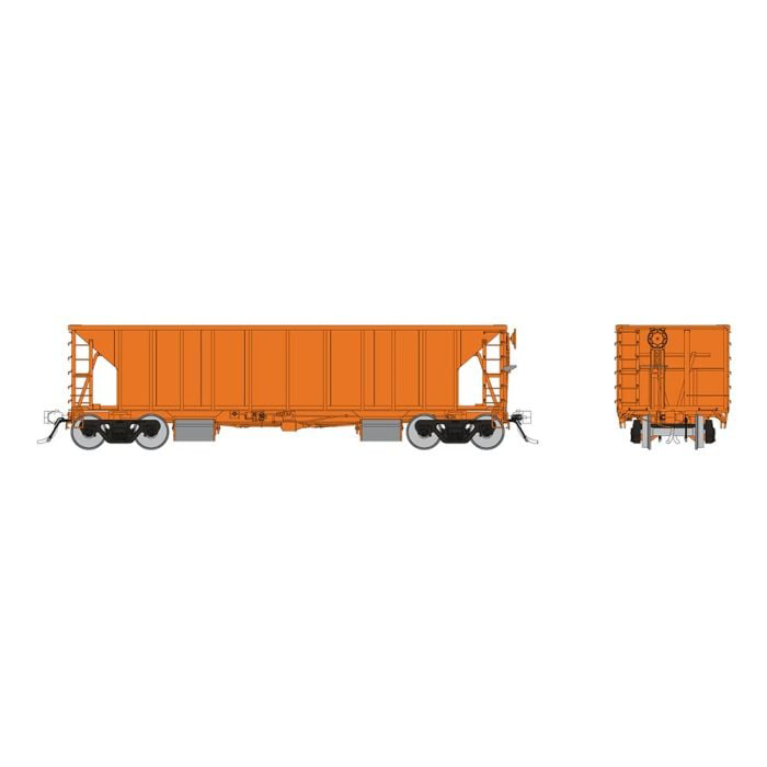 Rapido Trains 158099 HO Scale NSC Ballast Car Unlettered Orange