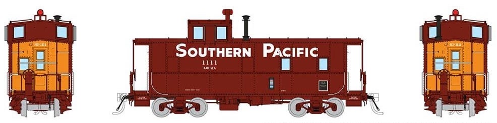Rapido Trains 162016 HO Scale C-40-3 Steel Caboose Southern Pacific "Gothic NO Roofwalk" SP 1111